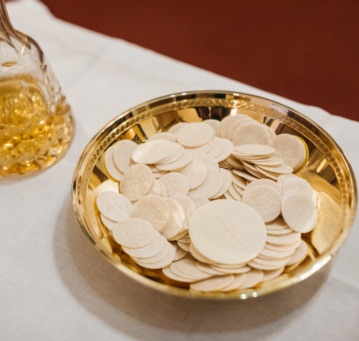 Eucharist or Communion bread & wine